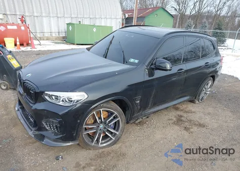 2020 BMW X3 M z USA, uszkodzony, nr VIN 5YMTS0C00LLT10162
